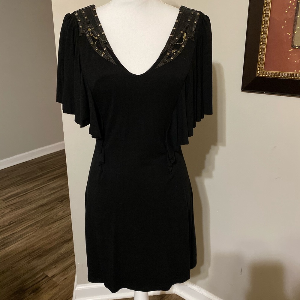 Little Black Dress— Leather & Cotton